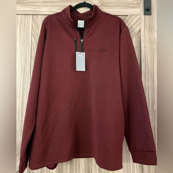 Callaway Maroon Opti-Dri Pullover - Picture 4 of 4